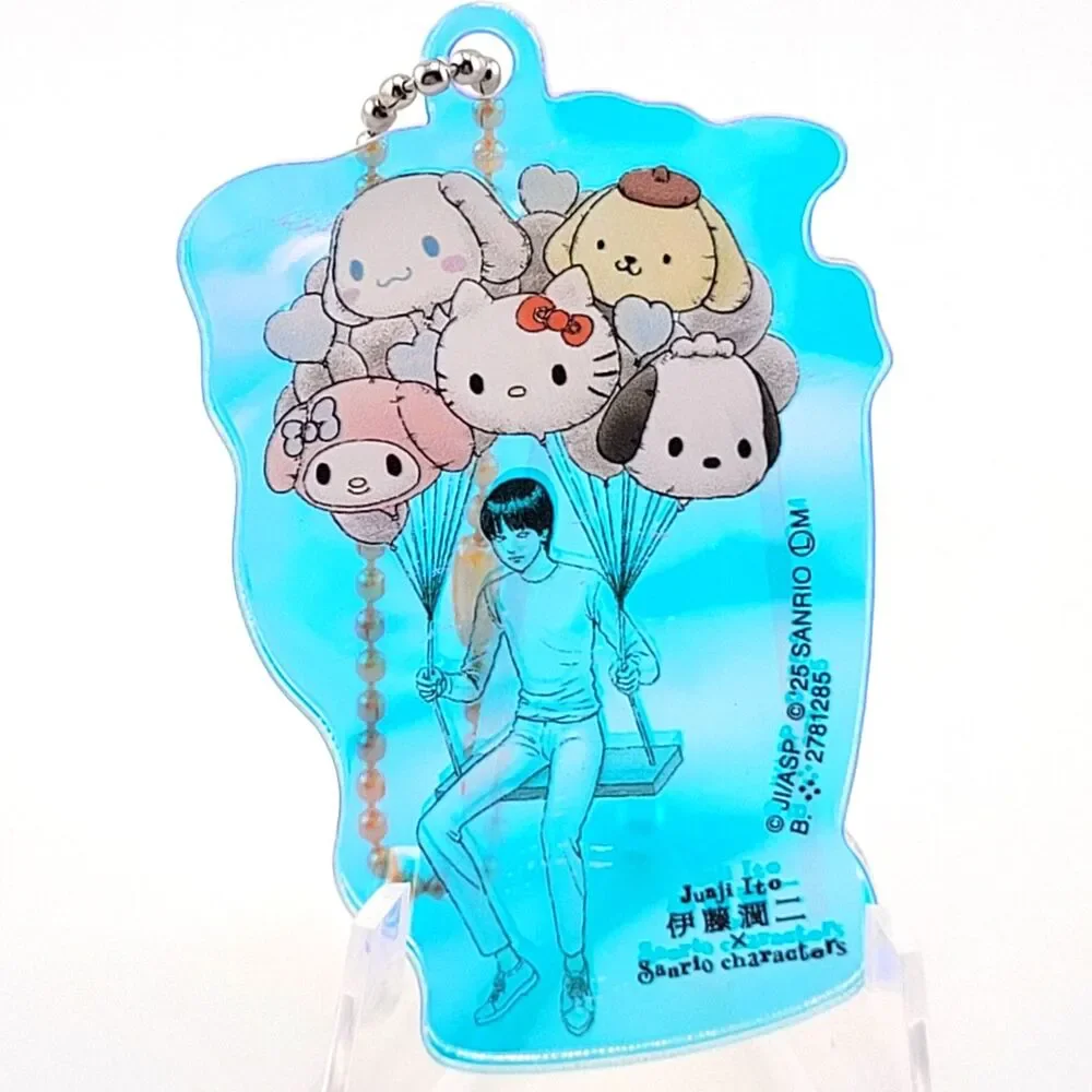 Beautiful Boy & Sanrio Characters - Junji Ito Blue Acrylic Charm